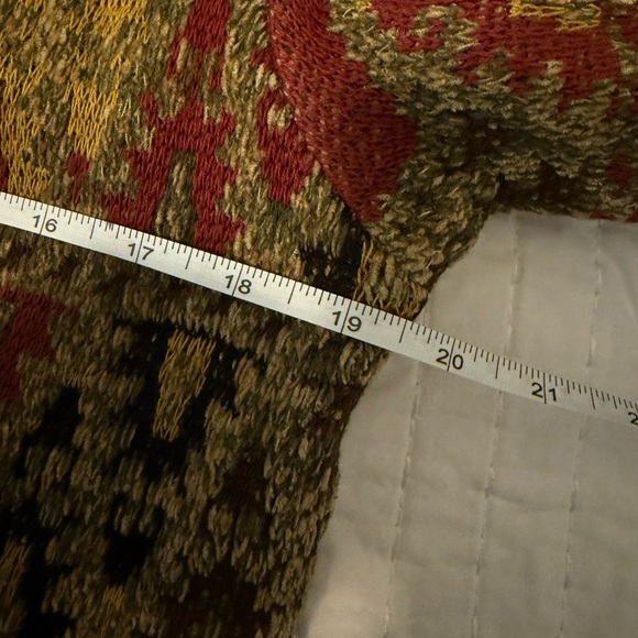 Soft Surroundings Boho Aztec Knit Duster Cardigan Sweater Coat Long Medium - Picture 4 of 7